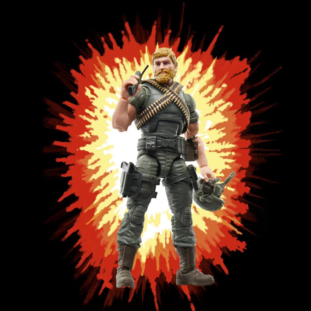 GI Joe Classified Series Retro Cardback Craig Rock N Roll McConnel Collectible 6 Inch Action Figure with 9 Accessories - Image 4