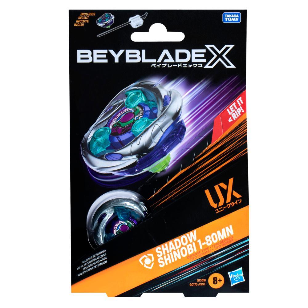 Beyblade X Shadow Shinobi 1-80MN UX Starter Pack Top and Launcher - Image 7