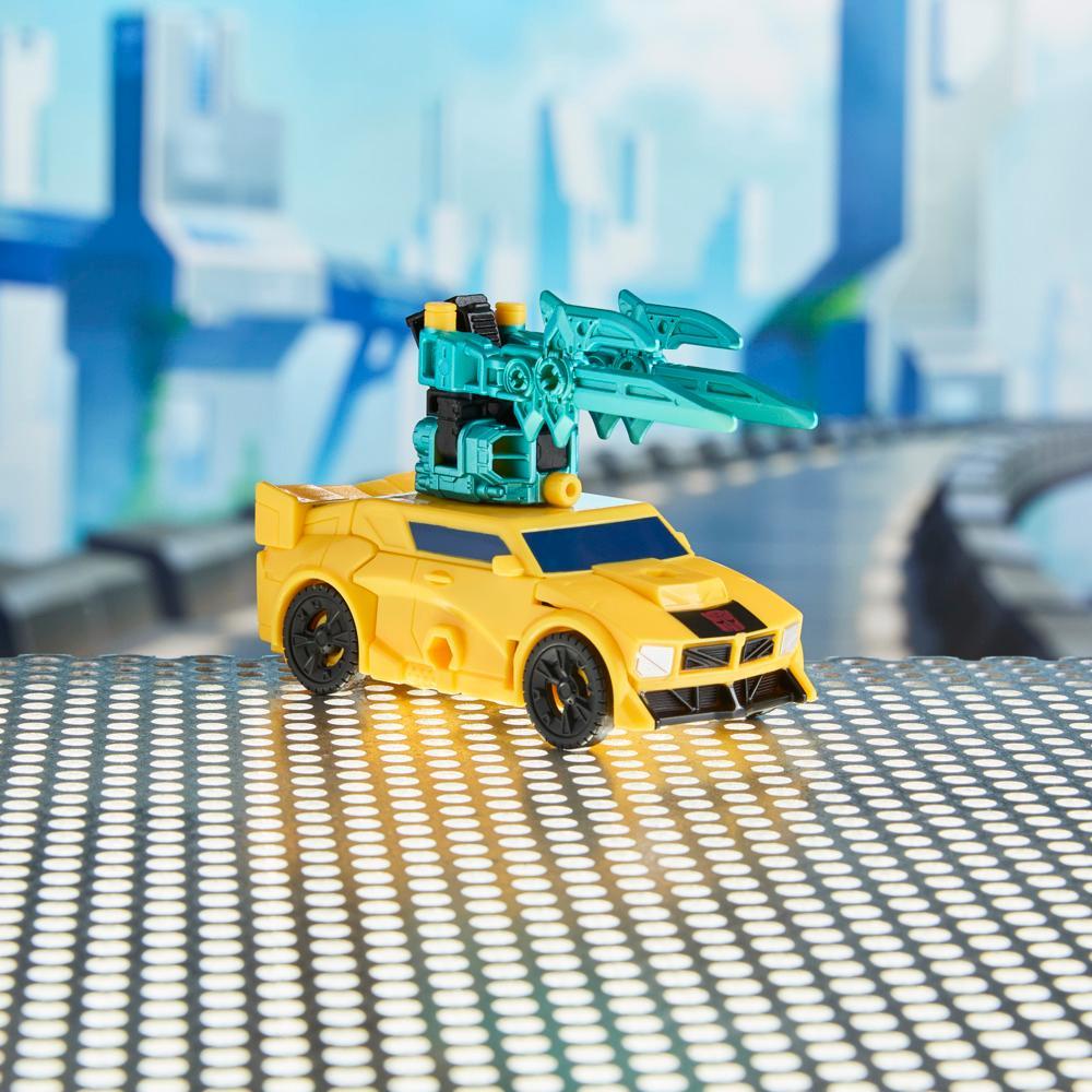 Transformers CYBERWORLD Armored Cyber Changers Bumblebee Action Figure - Image 10
