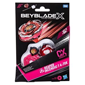 Beyblade X Reaper Incendio T 4-70K  CX Starter Pack Top and Launcher