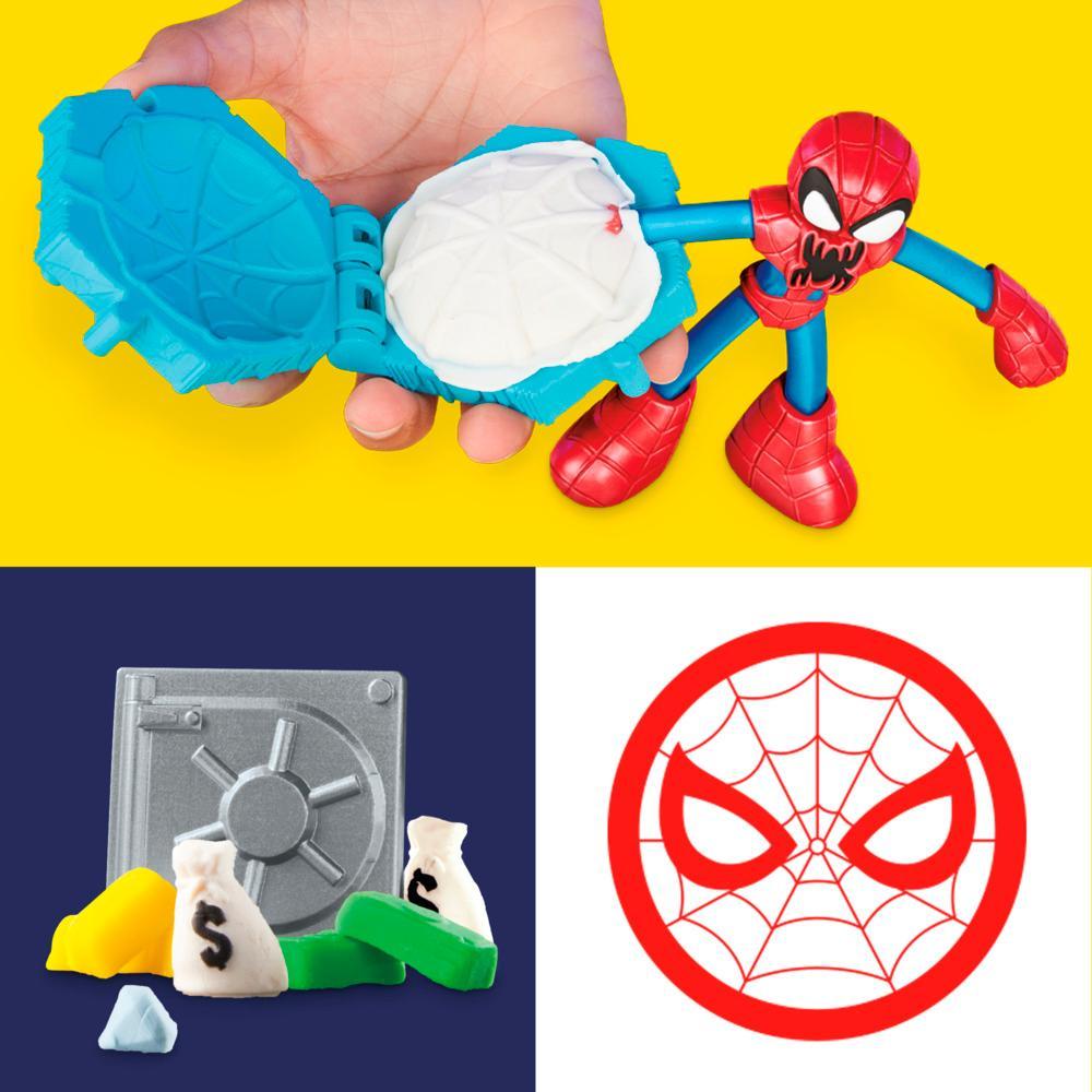 Play-Doh Marvel Spider-Man Launch Slice Battle Playset with 2 Action Figures Ages 4 - Image 2