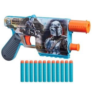 Nerf Star Wars The Mandalorian Dart Blaster 12 Nerf Elite Darts Gifts for 8 Year Old Boys  Girls  Up