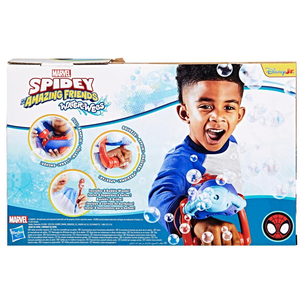 Marvel Spidey and His Amazing Friends Water-Webs Bubble Slinger Electronic Role Play Toy - Image 8