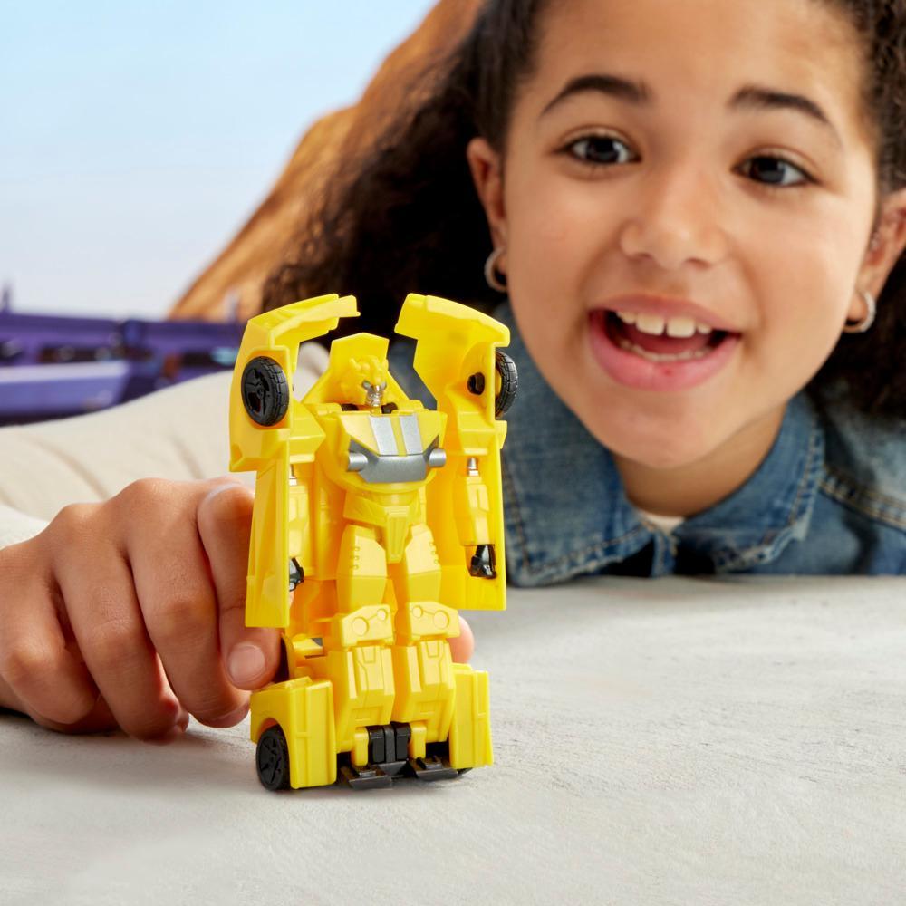 Transformers EarthSpark 1-Step Smash Changers Bumblebee Action Figure - Image 9