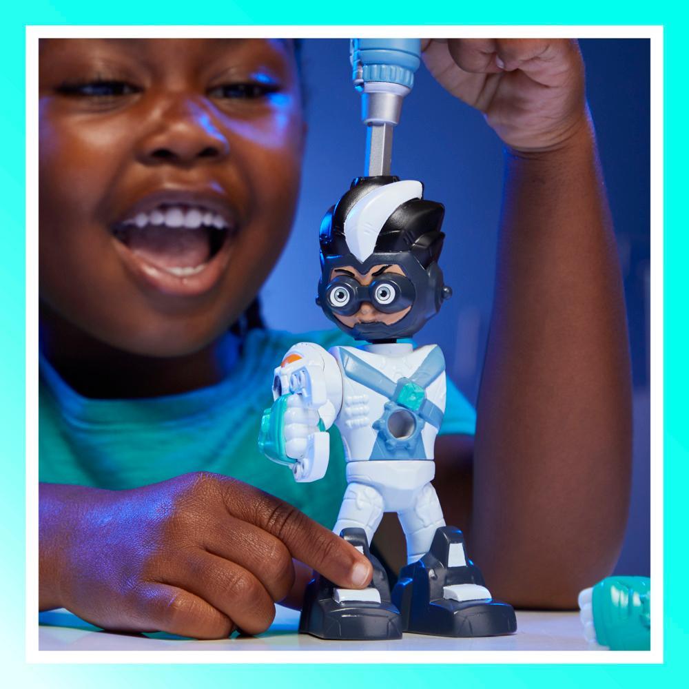 PJ Masks Power Heroes Buildable Heroes Romeo Preschool Toy for Boys and Girls - Image 4