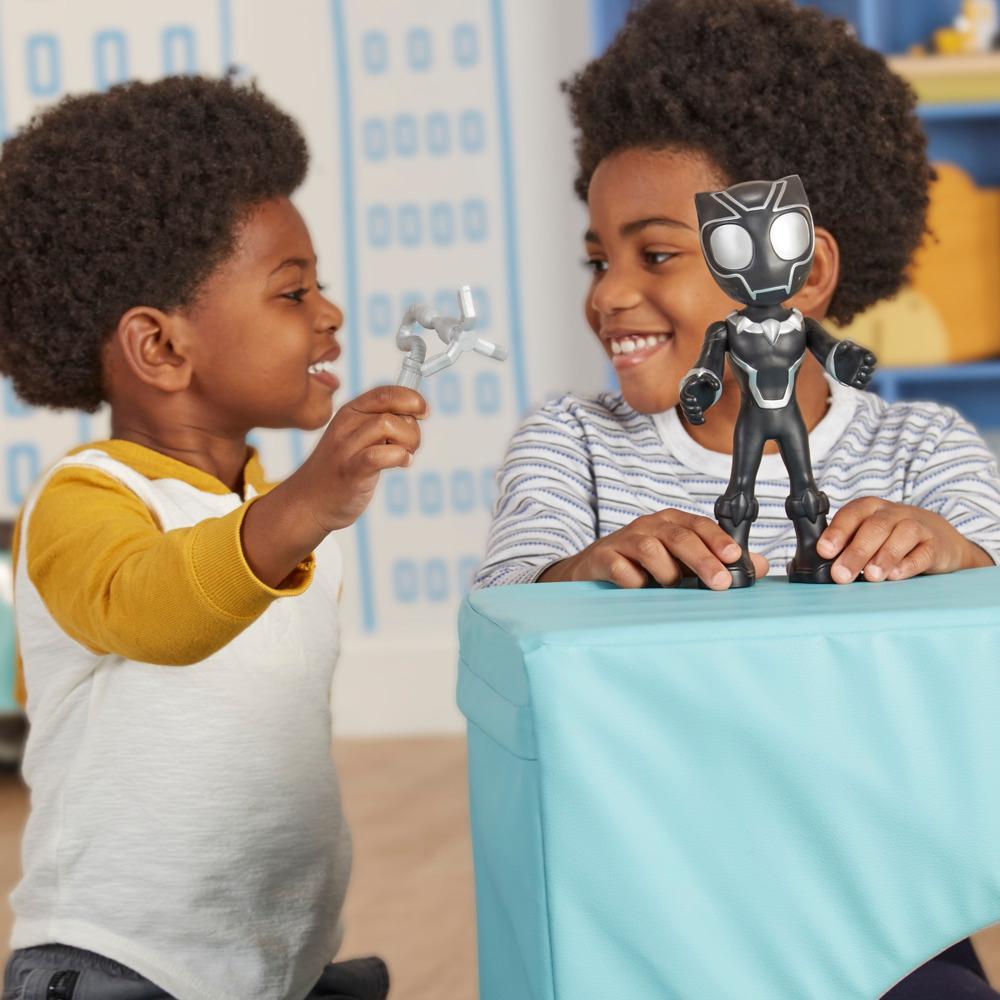 Marvel Spidey and His Amazing Friends Supersized Black Panther Action Figure Preschool Superhero Toys - Image 5