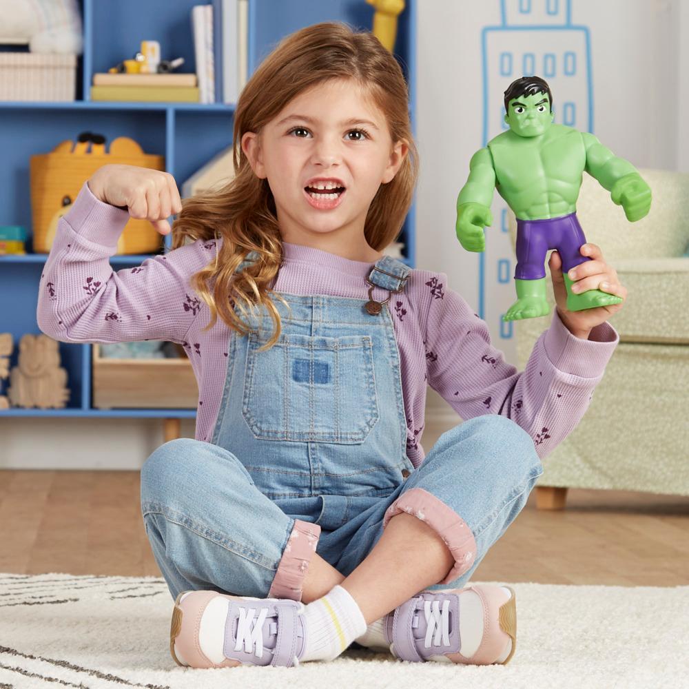 Marvel Spidey and His Amazing Friends Supersized Hulk Action Figure Preschool Toy Age 3 and Up - Image 5
