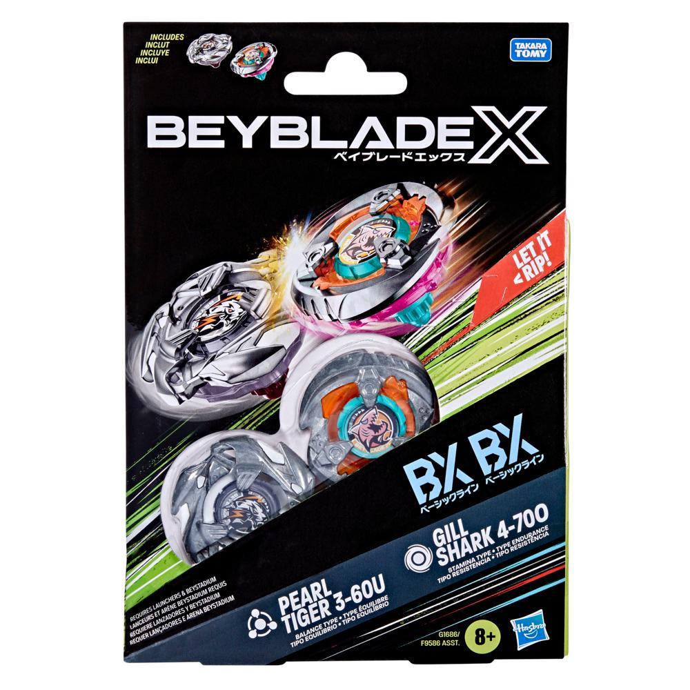 Beyblade X Gill Shark 4-70O Pearl Tiger 3-60U Dual Pack Set - Image 7