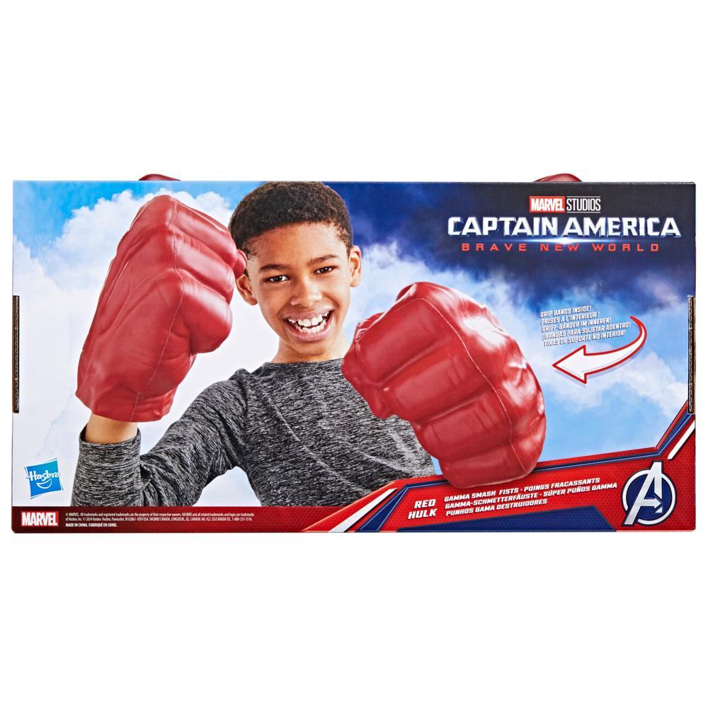 Marvel Avengers Captain America Brave New World Red Hulk Gamma Smash Fists Role Play Toys - Image 8
