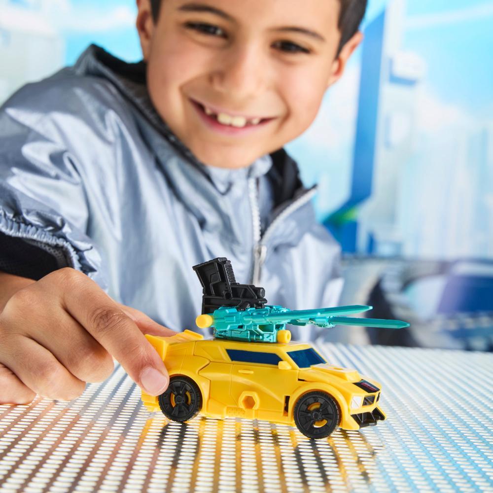 Transformers CYBERWORLD Armored Cyber Changers Bumblebee Action Figure - Image 5