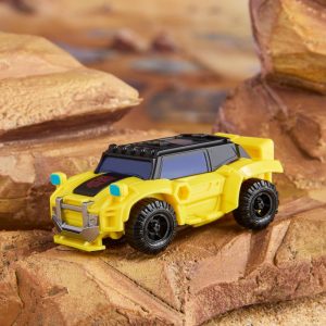 Transformers CYBERWORLD Bumblebee Cyber Changers 4-Inch Action Figure Quick Change to Offroad Vehicle Mode Robot Toys for Boys and Girls 6 and Up