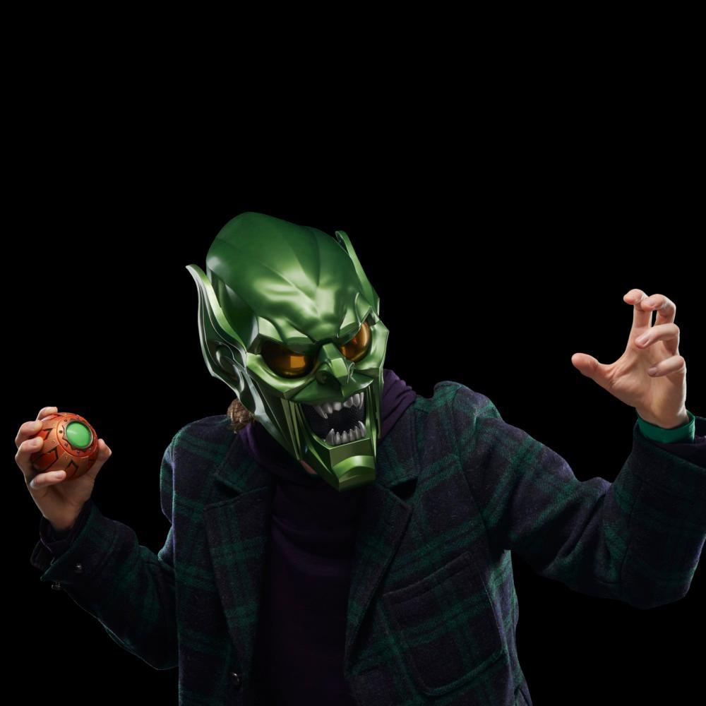 Marvel Legends Series Green Goblin Premium Adult Roleplay Helmet - Image 9