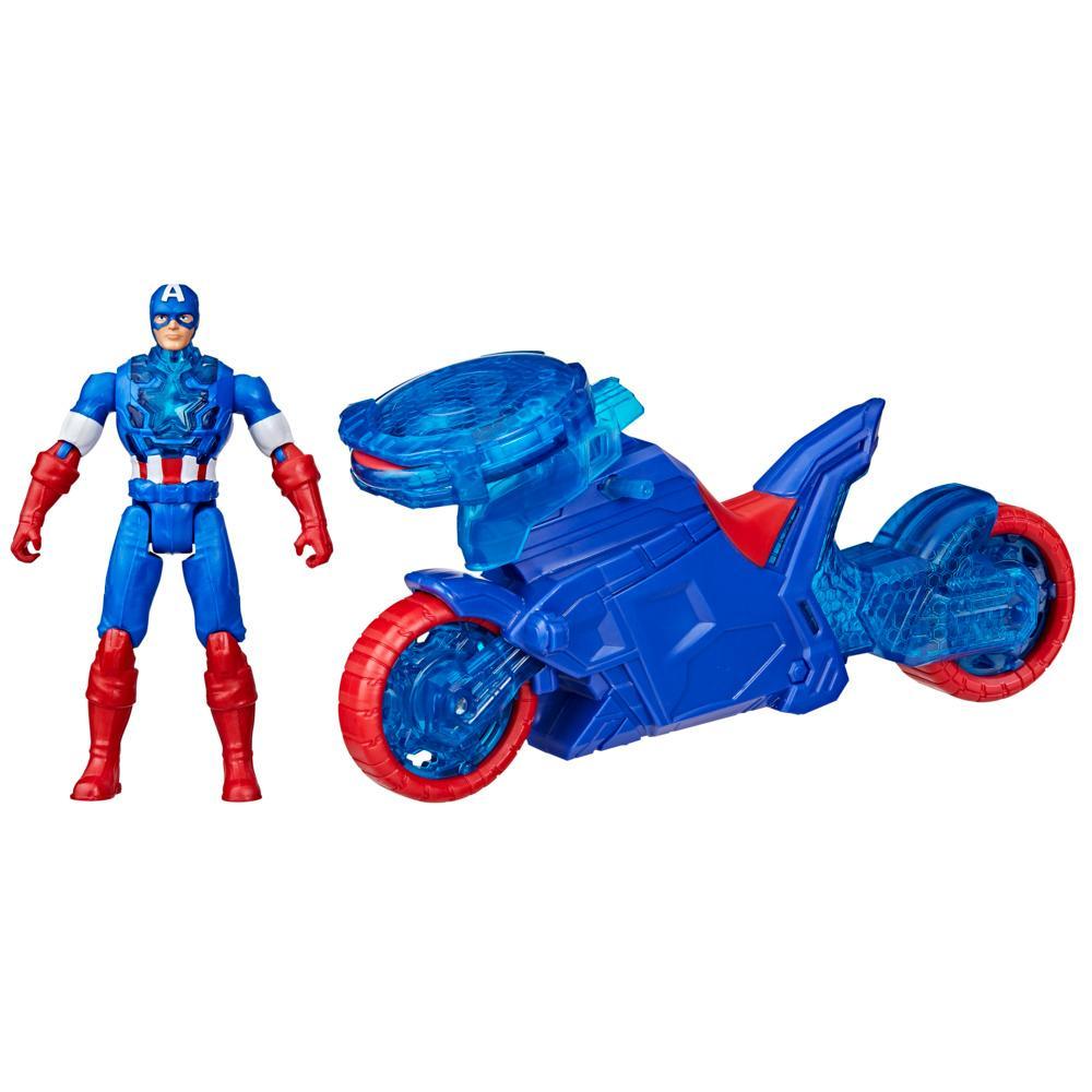 Marvel Avengers Epic World of Action Captain America Shield-Shot Cycle Vehicle Playset 4 - Image 6