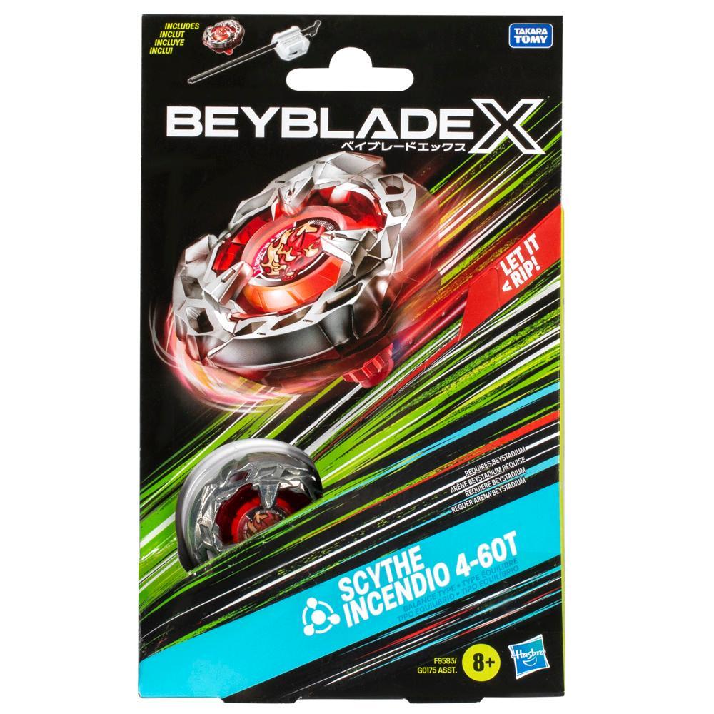 Beyblade X Scythe Incendio 4-60T Starter Pack Set with Balance Type Top Launcher Ages 8 - Image 2