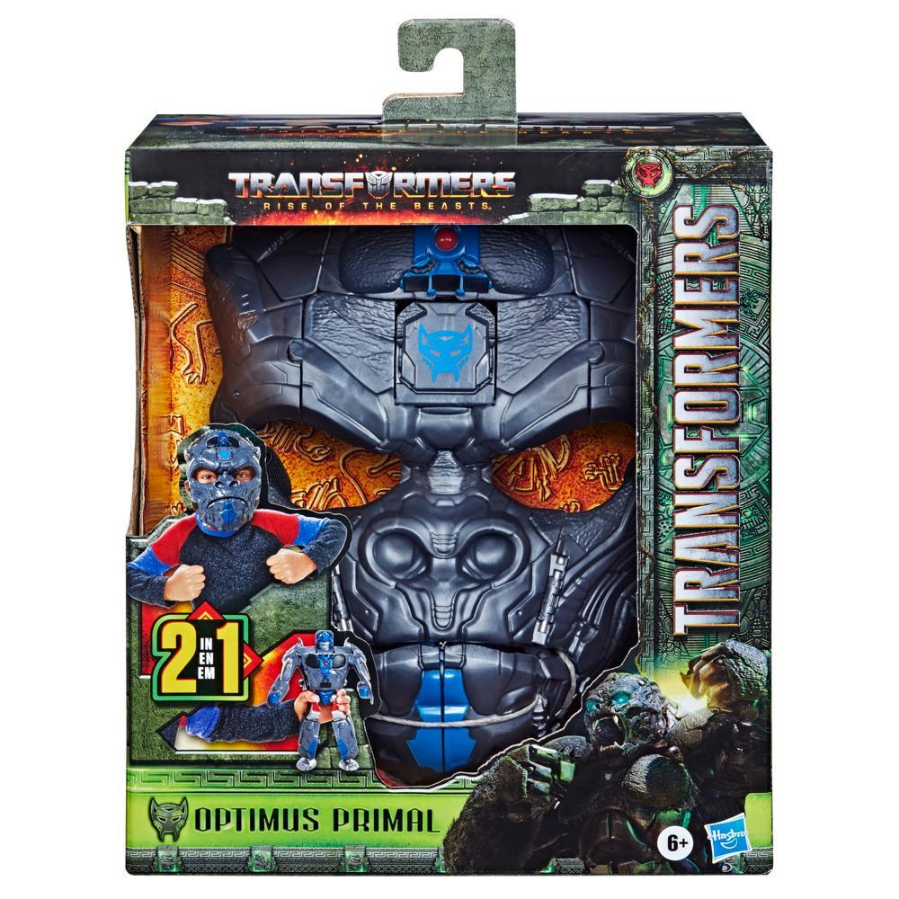 Transformers Toys Transformers Rise of the Beasts Movie Optimus Primal 2-in-1 Converting Mask for Ages 6 and Up 9-inch - Image 7