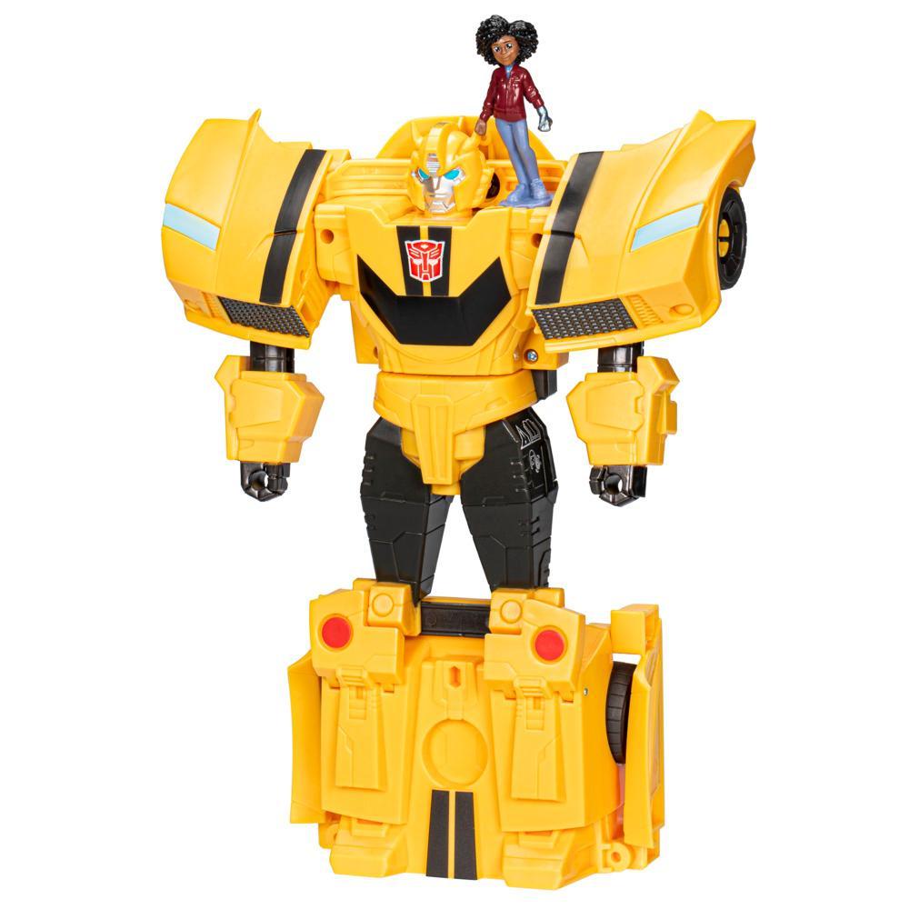 Transformers Toys EarthSpark Spin Changer Bumblebee Action Figure with Mo Malto Figure - Image 6