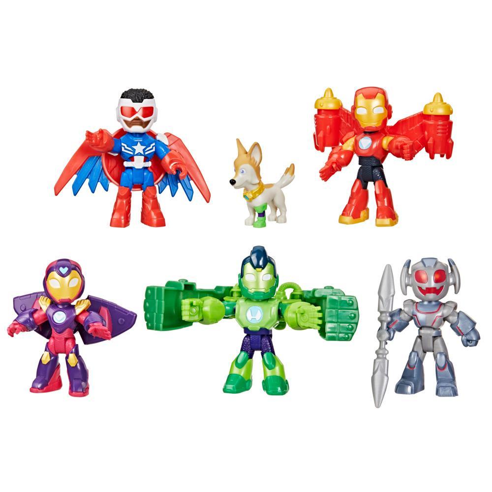 Marvel Iron Man and his Awesome Friends Armored-Up Avengers Pack Action Figure Set - Image 6