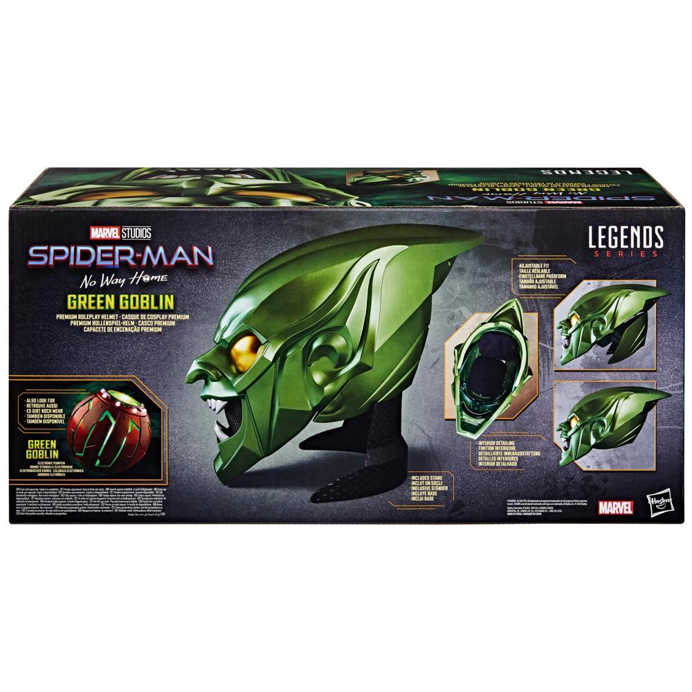 Marvel Legends Series Green Goblin Premium Adult Roleplay Helmet - Image 8