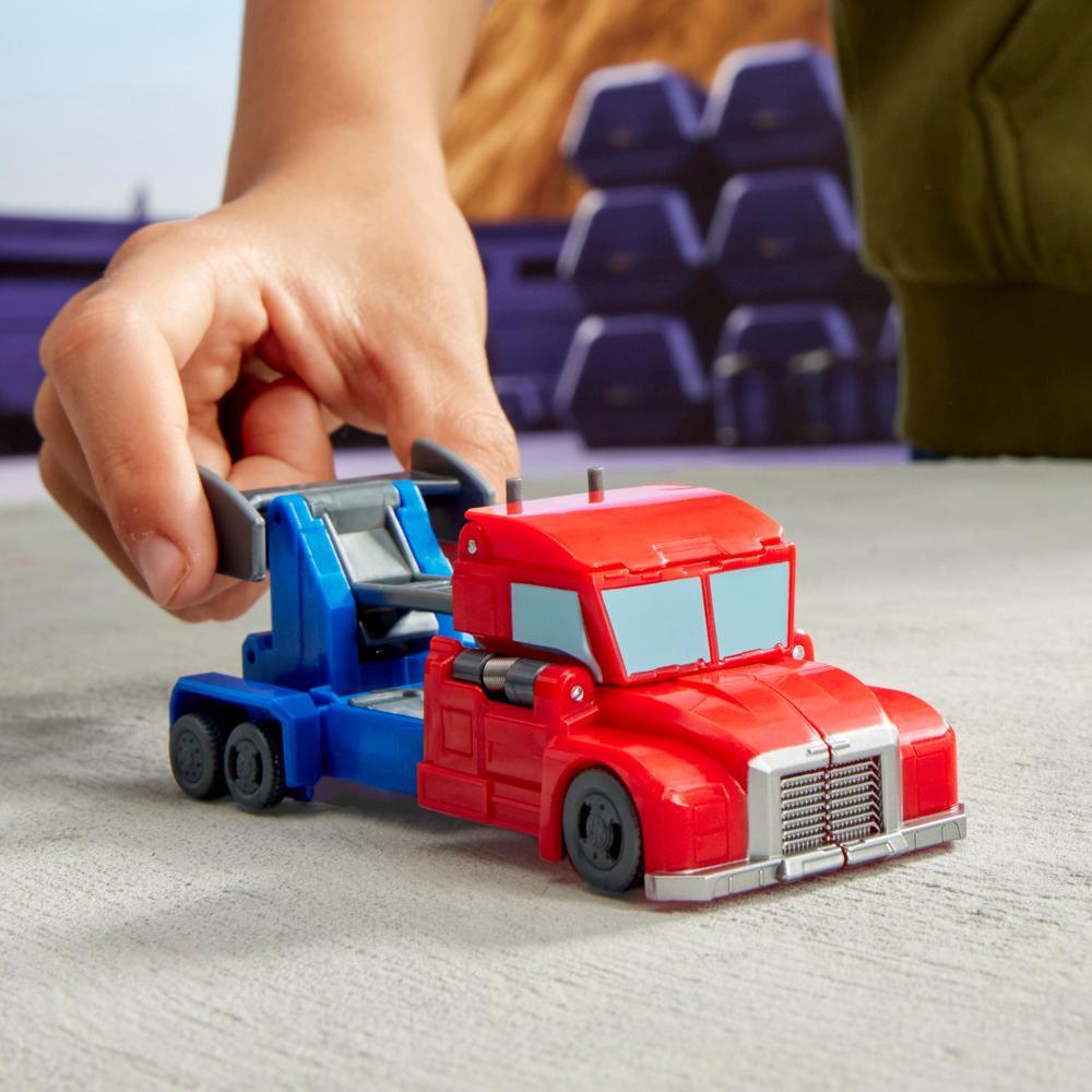 Transformers EarthSpark 1-Step Smash Changers Optimus Prime Action Figure - Image 5