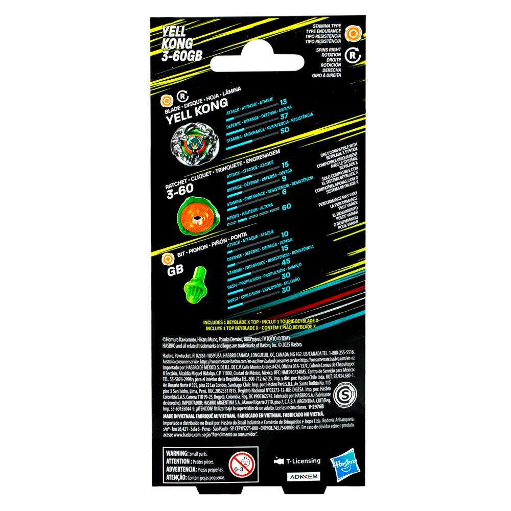 Beyblade X Yell Kong 3-60GB Booster Pack Set - Image 3