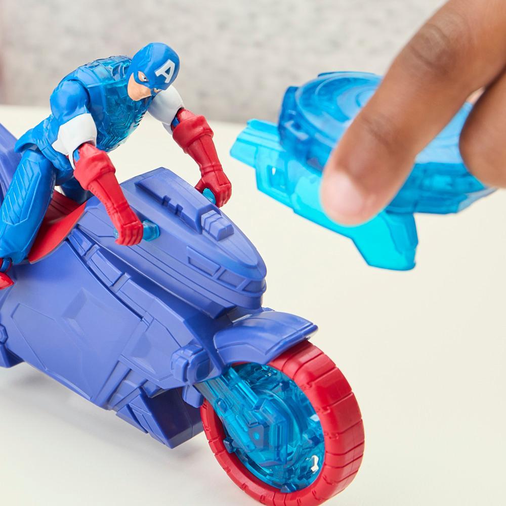 Marvel Avengers Epic World of Action Captain America Shield-Shot Cycle Vehicle Playset 4 - Image 5