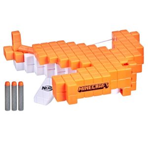 Nerf Minecraft Pillagers Crossbow Dart-Blasting Crossbow Real Crossbow Action Includes 3 Official Nerf Elite Darts