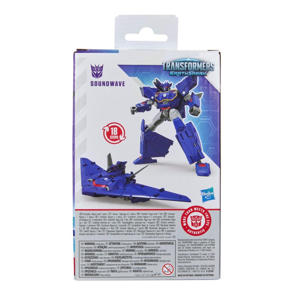 Transformers EarthSpark Deluxe Class Soundwave Action Figure - Image 8