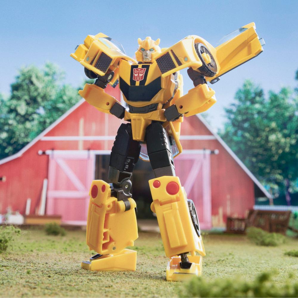 Transformers Toys EarthSpark Deluxe Class Bumblebee Action Figure - Image 5
