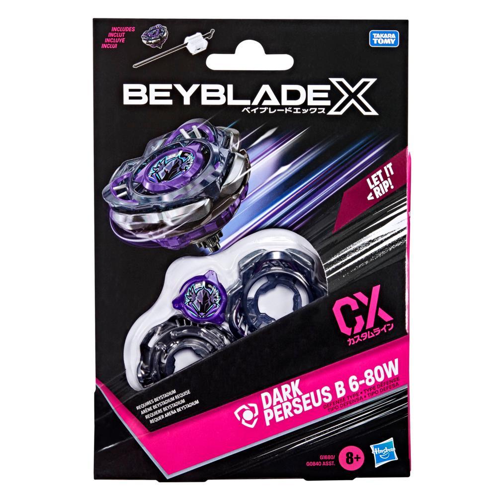 Beyblade X Dark Perseus B 6-80W CX Starter Pack Set with Defense Type Top Launcher Ages 8