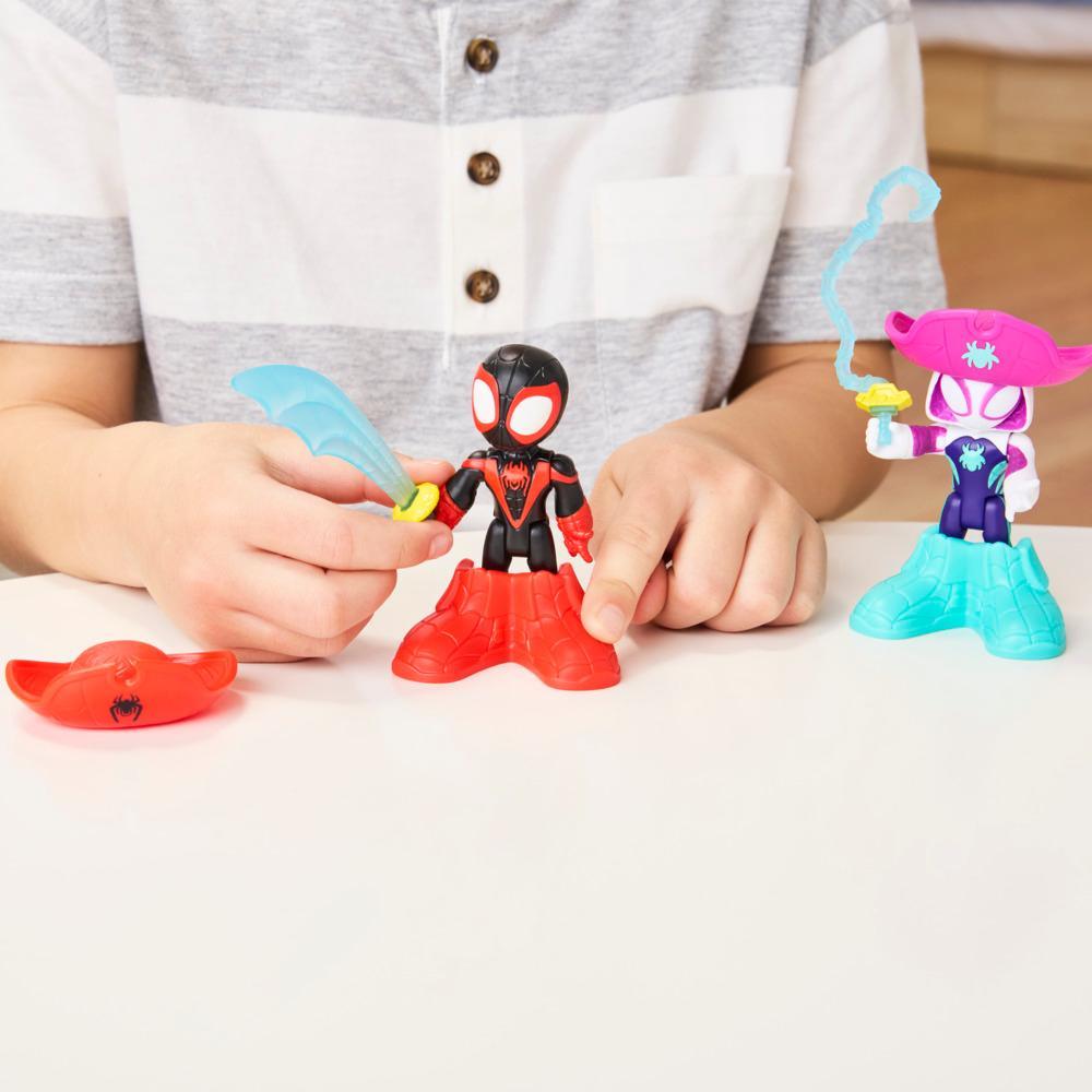 Marvel Spidey and his Amazing Friends Water-Webs Pirate Miles Spin Morales Pirate Ghost-Spider Action Figures Super Hero Toys Ages 3 - Image 9