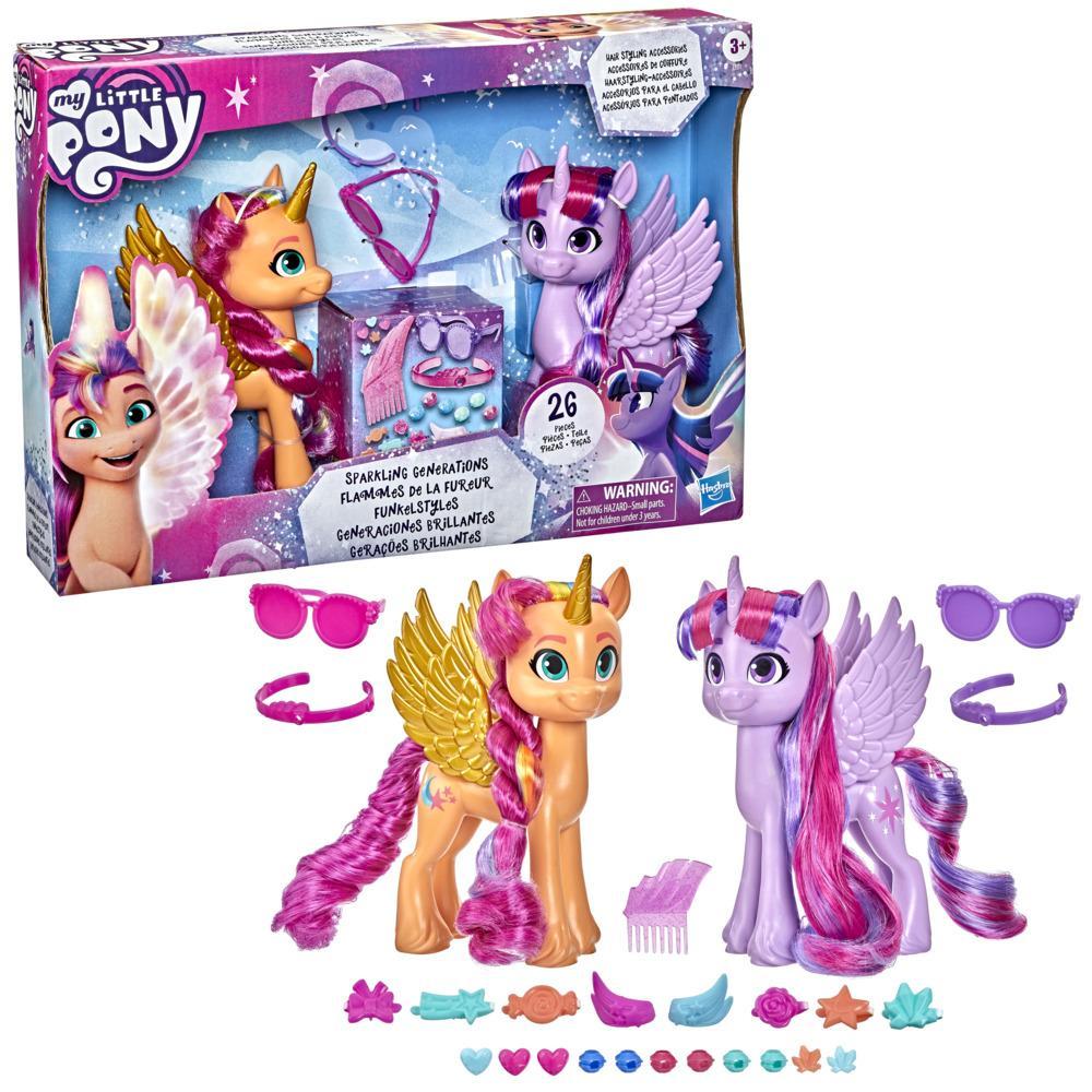 My Little Pony A New Generation Sparkling Generations 2-Pack - 6-Inch Movie and My Little Pony Friendship is Magic Toy