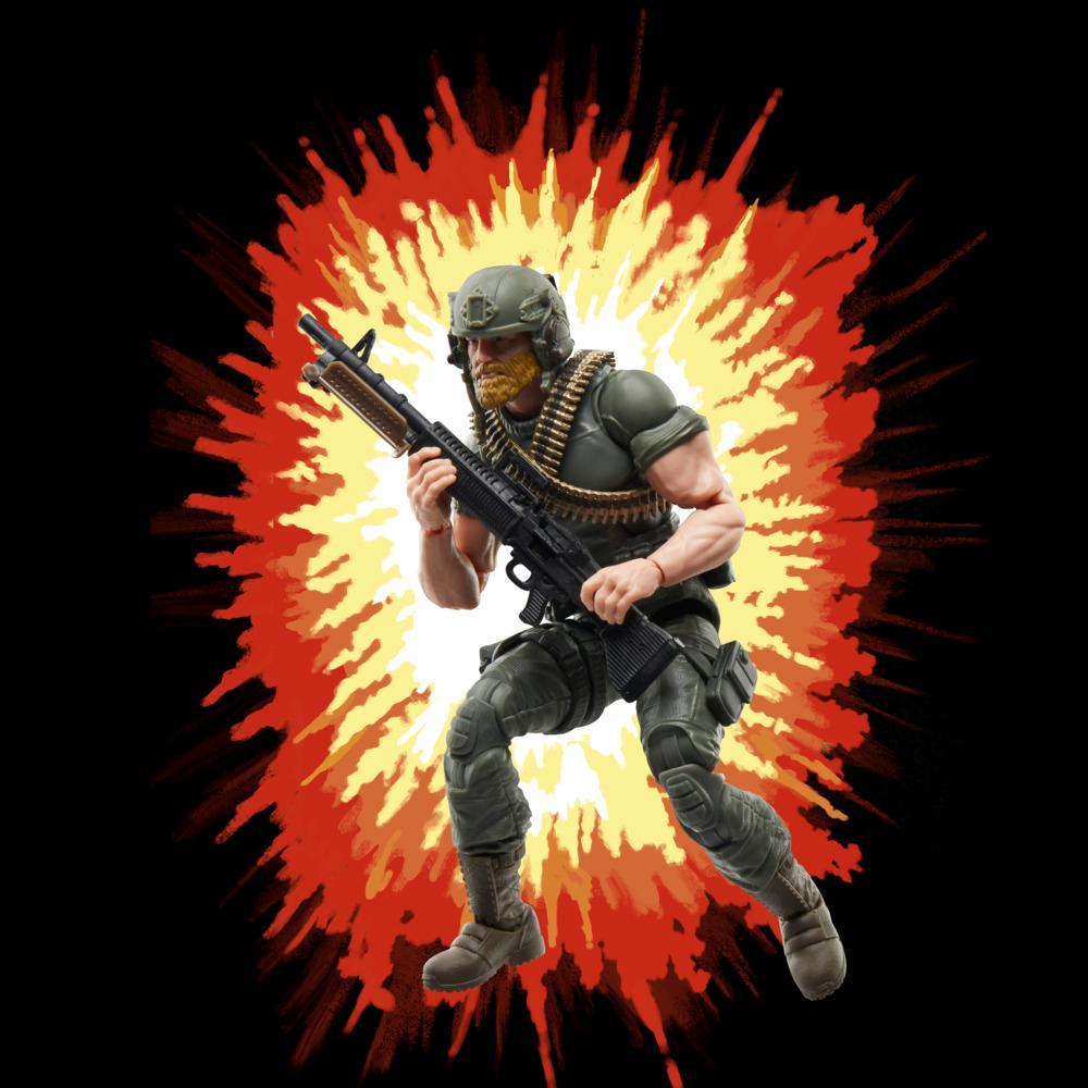 GI Joe Classified Series Retro Cardback Craig Rock N Roll McConnel Collectible 6 Inch Action Figure with 9 Accessories - Image 2