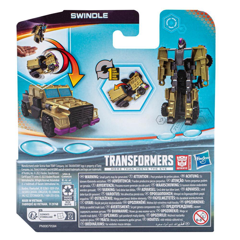Transformers Toys EarthSpark 1-Step Flip Changer Swindle Action Figure - Image 3