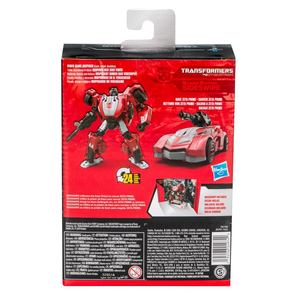 Transformers Studio Series Deluxe Transformers War for Cybertron 07 Gamer Edition Sideswipe 65 Action Figure 8 - Image 8