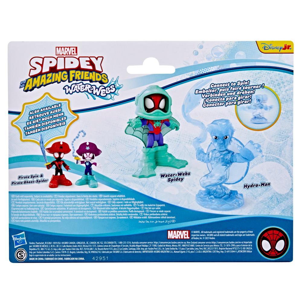 Marvel Spidey and his Amazing Friends Water-Webs Spidey Hydro-Man Toys - Image 8