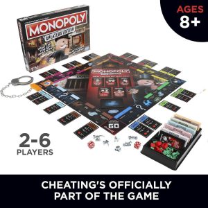 Monopoly Cheaters Edition Board Game for Families and Kids Ages 8 and up