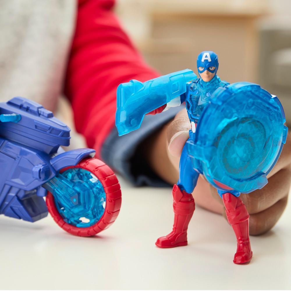 Marvel Avengers Epic World of Action Captain America Shield-Shot Cycle Vehicle Playset 4 - Image 2