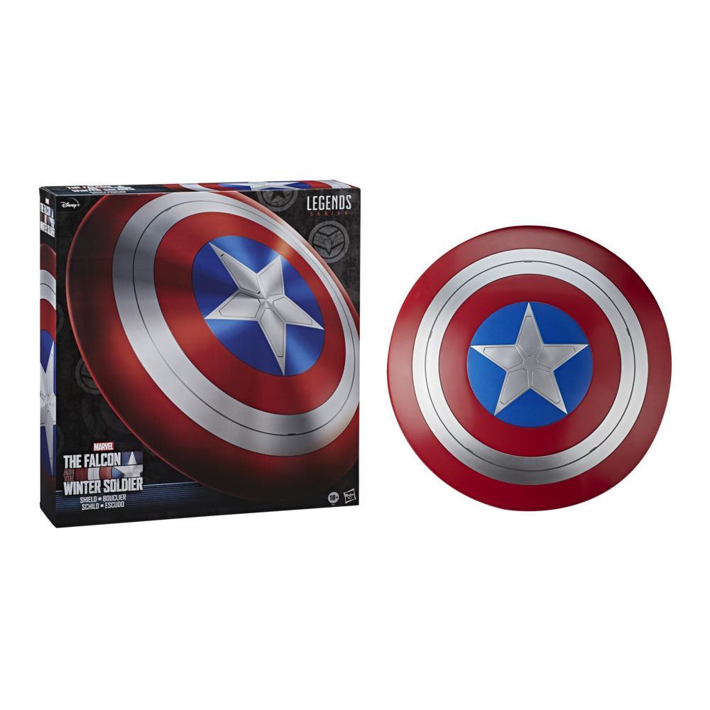 Hasbro Marvel Legends Series Falcon and Winter Soldier Captain America Premium Role Play Shield for Ages 18 and Up - Image 4