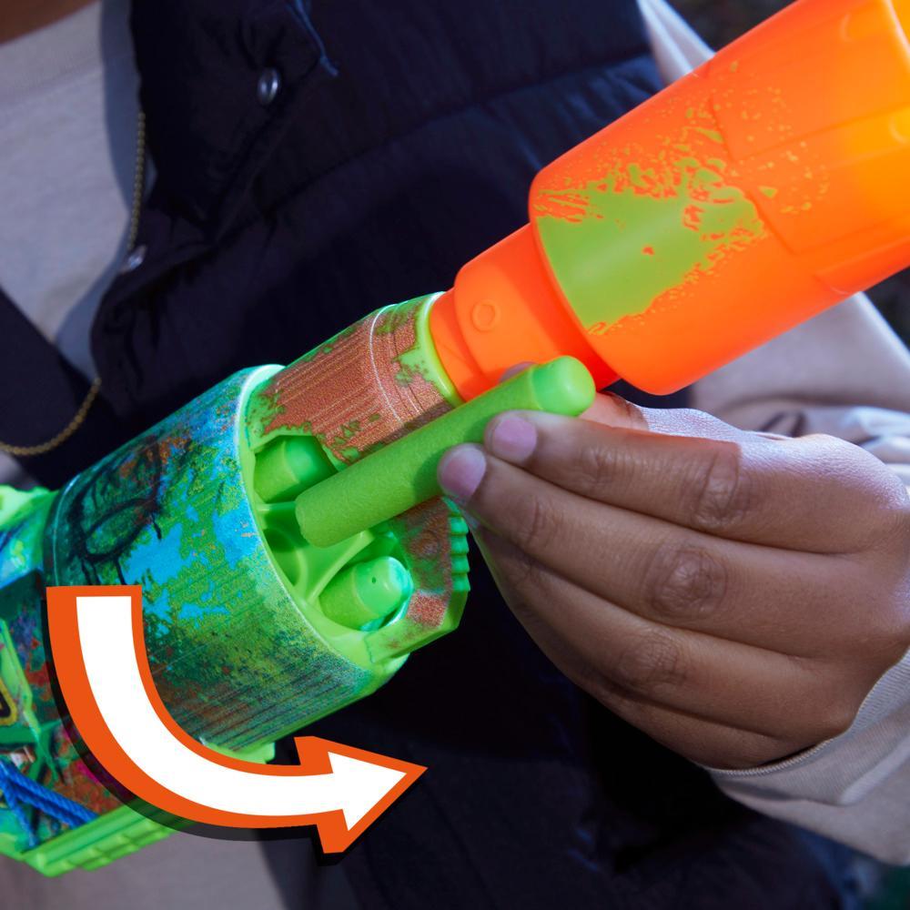 Nerf Zombie Driller Dart Blaster 16 Nerf Elite Darts Outdoor Games Ages 8 - Image 9