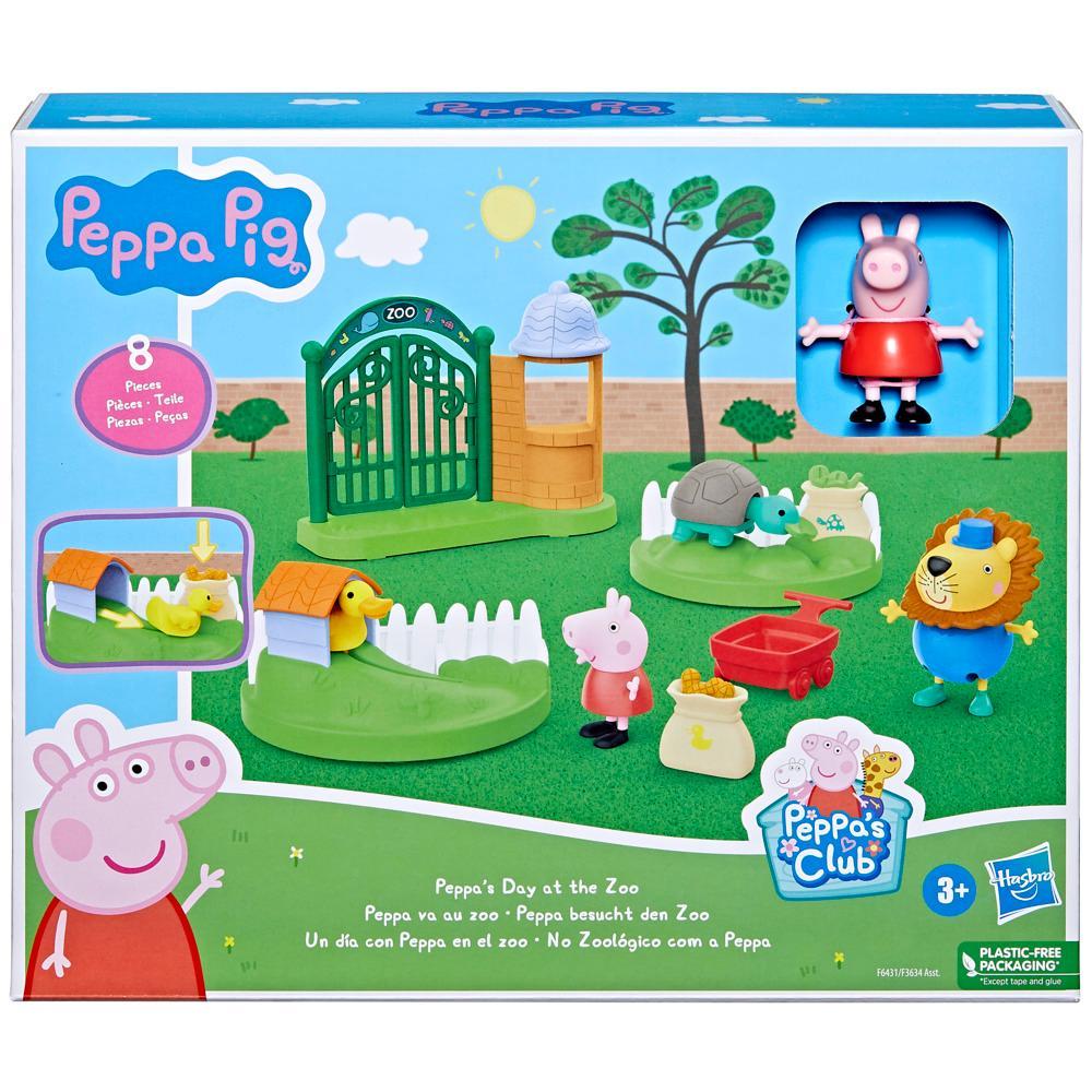 Peppa Pig Toys Peppas Day at the Zoo Preschool Playset 2 Figures and 6 Accessories - Image 2