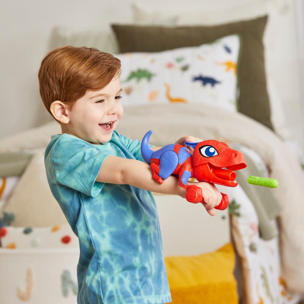 Marvel Spidey and His Amazing Friends Dino-Webs NERF Spidey-Rex Web Launcher Role Play Toy - Image 5