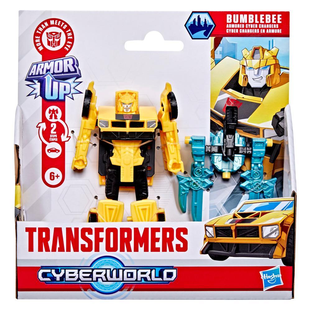 Transformers CYBERWORLD Armored Cyber Changers Bumblebee Action Figure - Image 7