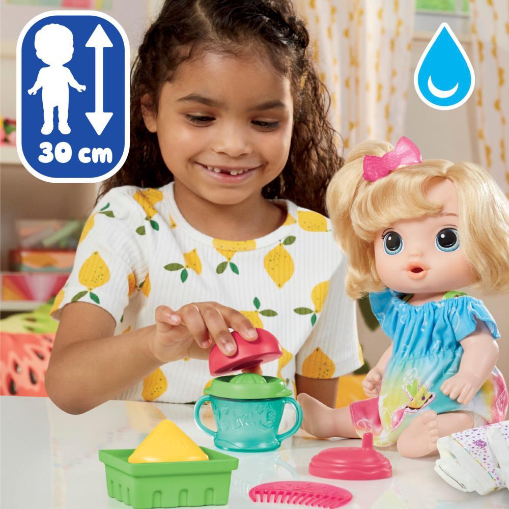 Baby Alive Fruity Sips Doll Apple Pretend Juicer Baby Doll Set Kids 3 and Up Blonde Hair - Image 2