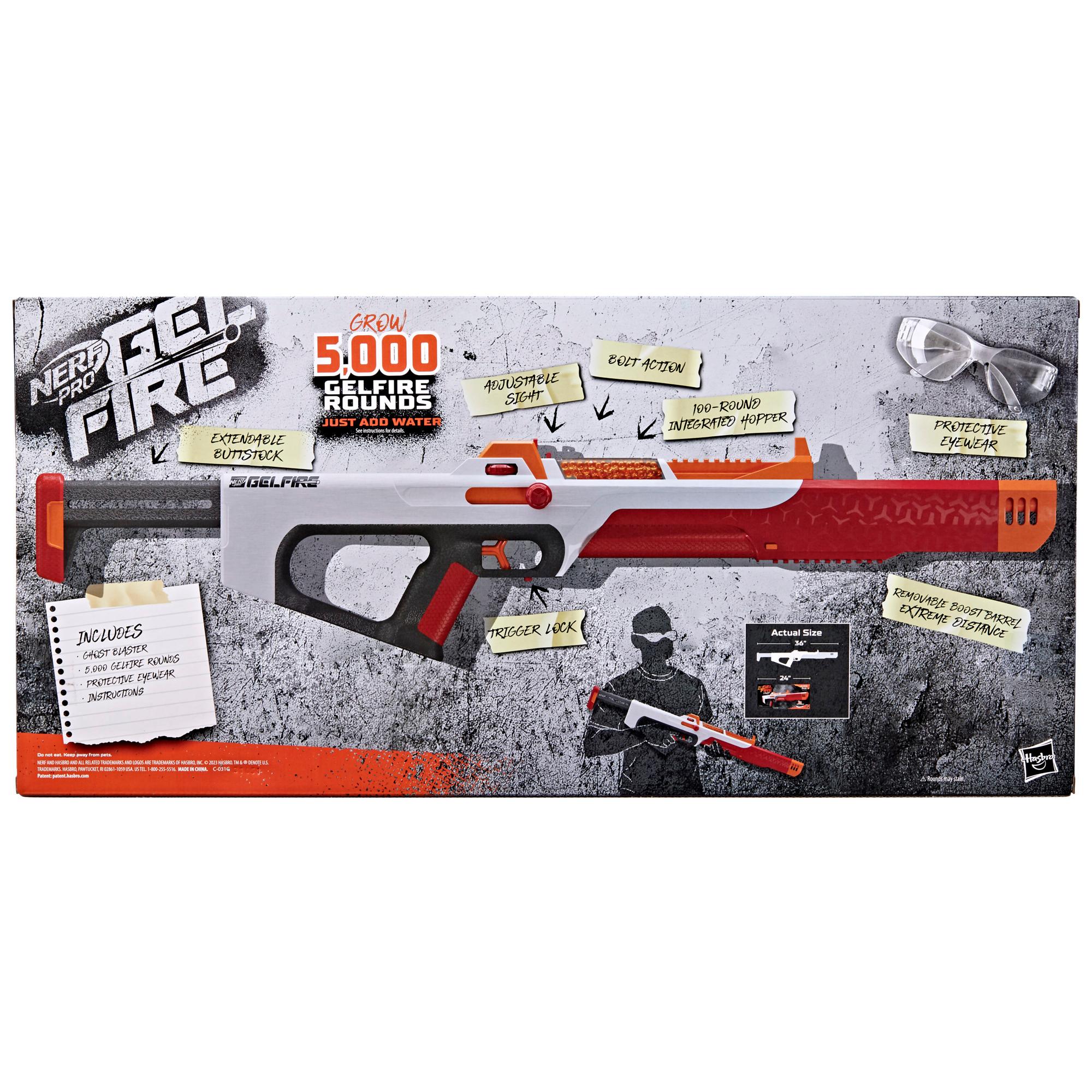 Nerf Pro Gelfire Ghost Blaster Boost Barrel 5000 Gel Rounds Eyewear - Image 8