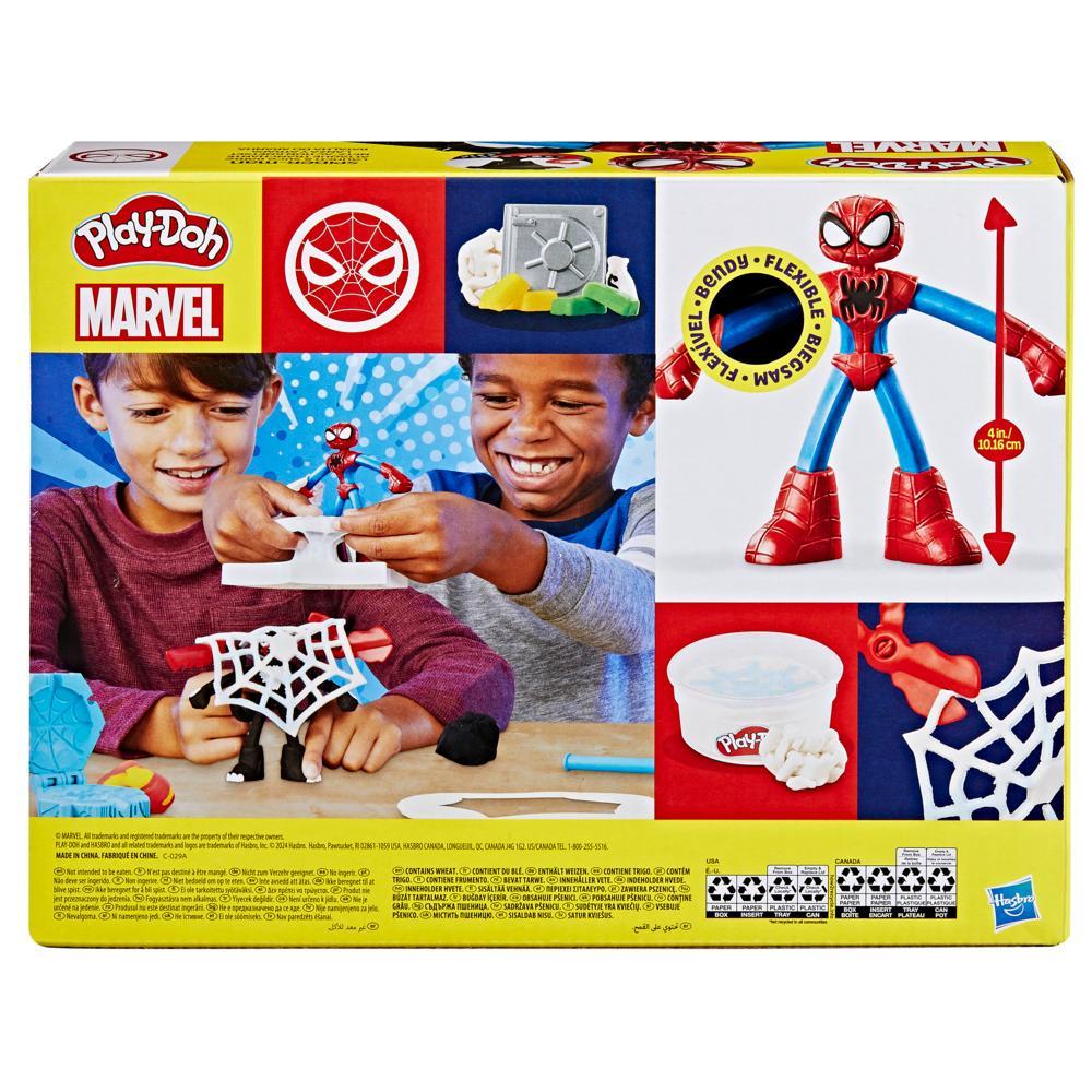 Play-Doh Marvel Spider-Man Launch Slice Battle Playset with 2 Action Figures Ages 4 - Image 8