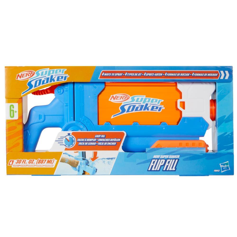 Nerf Super Soaker Flip Fill Water Blaster Fast Fill 30 Fluid Ounce Tank Water Toys - Image 7
