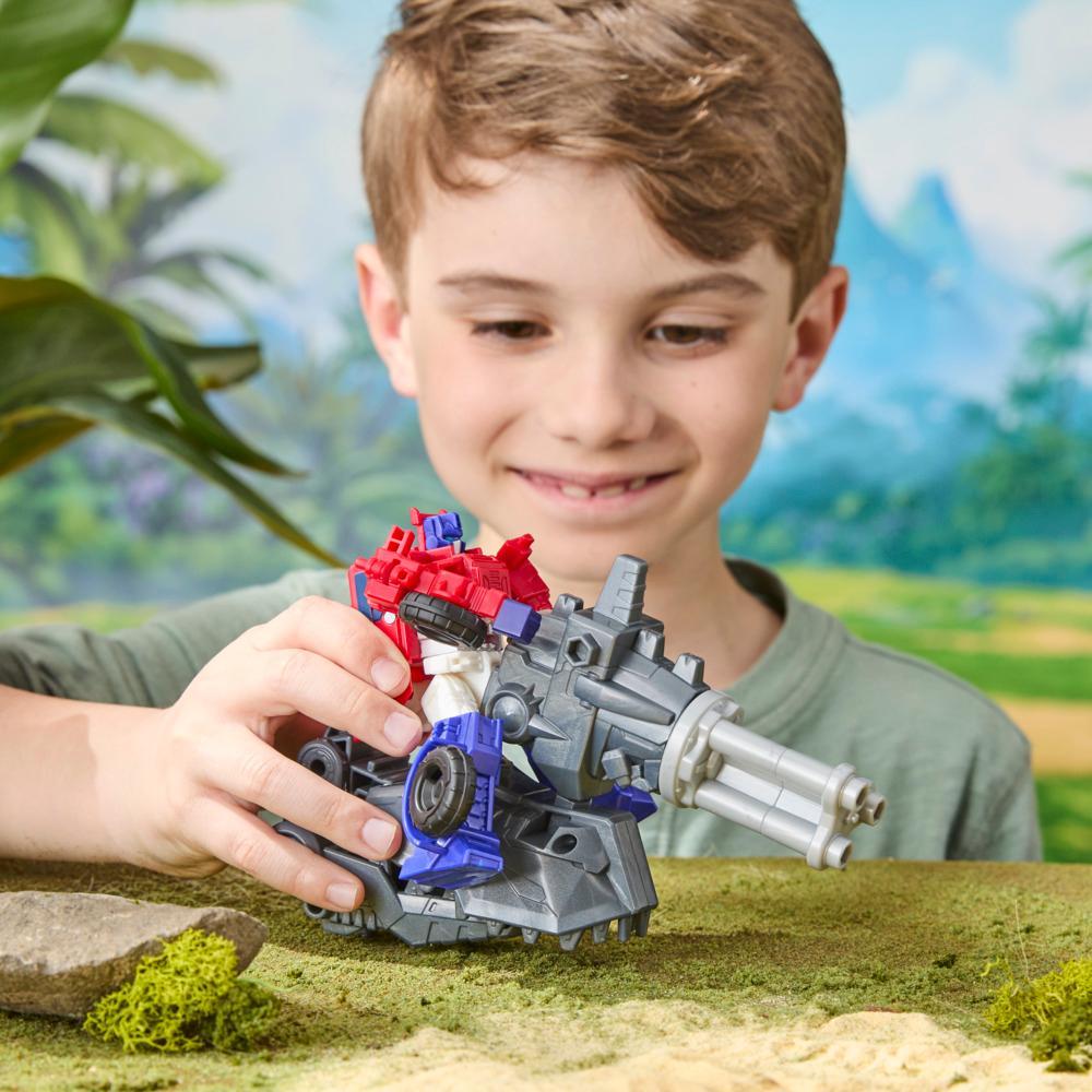 Transformers CYBERWORLD Grimlock Chomp Battle 9-Inch Action Figure Quick Change to Dino Mode Robot Toys for Boys and Girls 6 and Up - Image 5