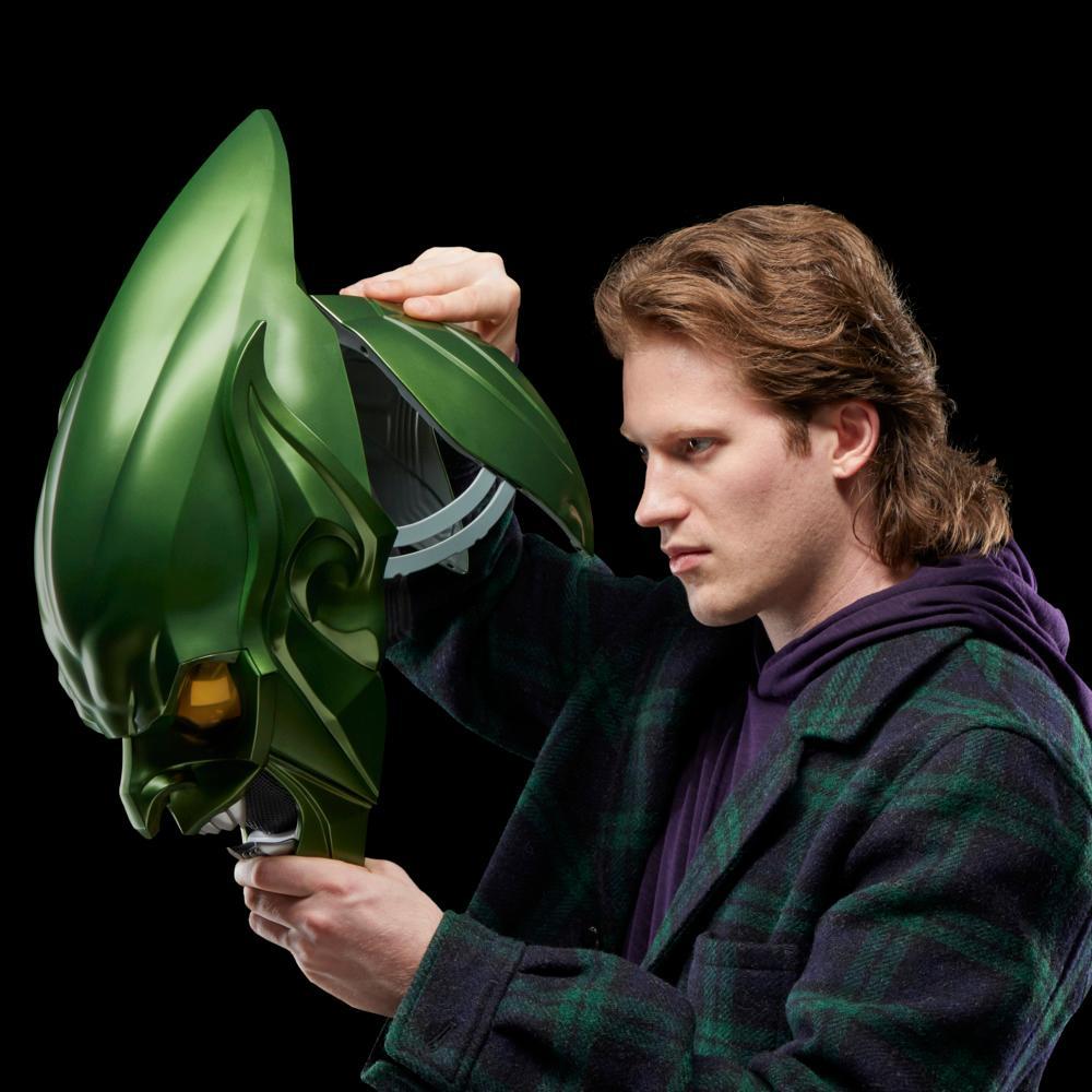 Marvel Legends Series Green Goblin Premium Adult Roleplay Helmet - Image 5