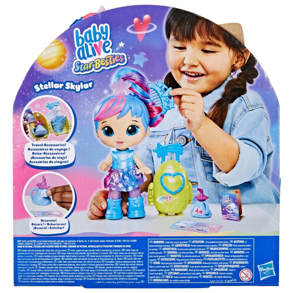 Baby Alive Star Besties Doll Stellar Skylar Space-Themed Baby Alive Doll Kids 3 and Up - Image 3