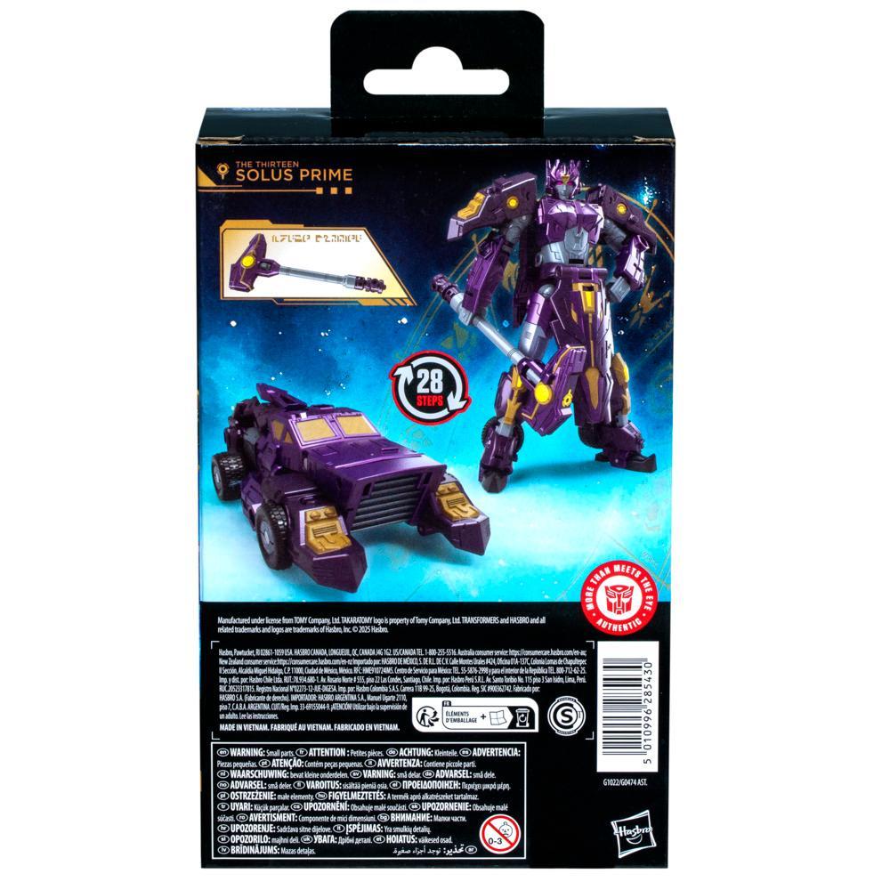 Transformers Age of the Primes Deluxe Class The Thirteen Solus Prime Action Figure - Image 3